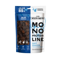 Wiejska Zagroda Monoproteinowe miękkie przysmaki dla psa Jeleń 115g